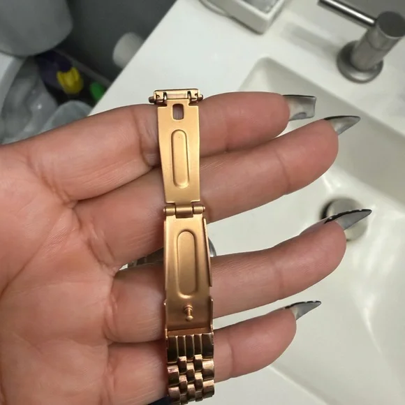 OLIVIA BURTON Rose Gold Glitter Watch - Picture 5 of 11